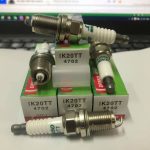 Bộ 4 Bugi iridium cao cấp 2 đầu kim IK20TT của Denso dùng cho BMW 320i E90 2005-2023