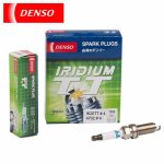 Bộ 4 Bugi iridium cao cấp 2 đầu kim IK20TT của Denso dùng cho BMW 520i E60 2007-2010