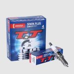 Bộ 4 bugi 2 đầu kim Denso XUH22TT dùng cho xe Hyundai Accent nhập 1.6L 2010-2014