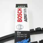 Bộ 2 gạt mưa BMW 320i 2005-2009 mã A072S của Bosch Aerotwin EURO SET